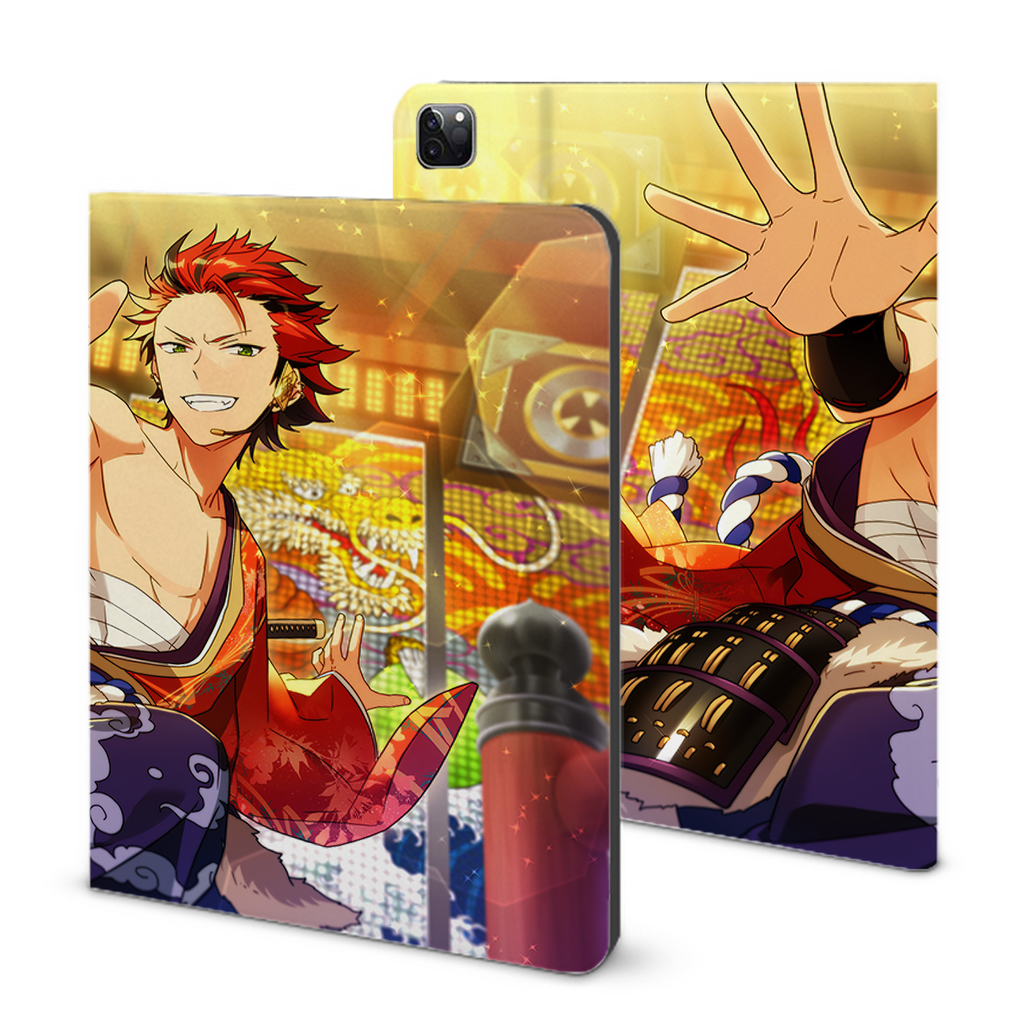 （画像用） あんさんぶるスターズ! Ensemble Stars IPad ケース ブック型 PUレザー TPU 耐衝撃 軽量 薄型 ペン収納なし 全面保護 IPad 各モデル対応